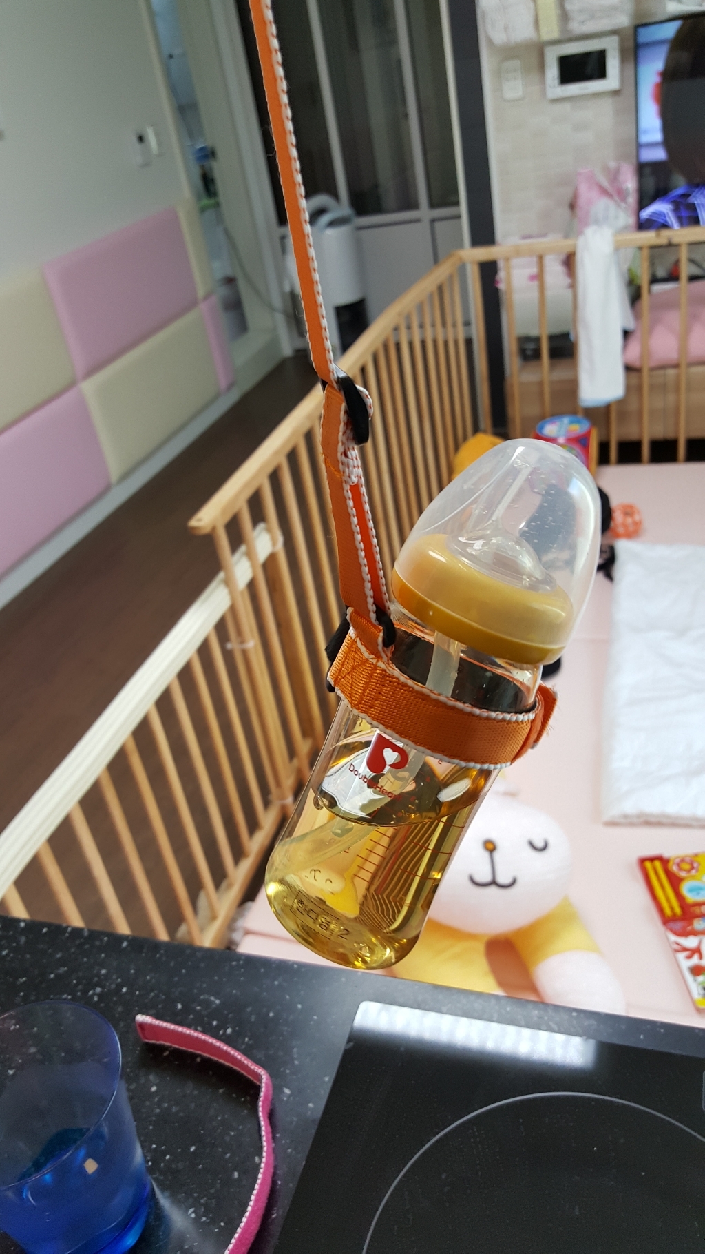 쁘띠베르 물병 스트랩 젖병홀더