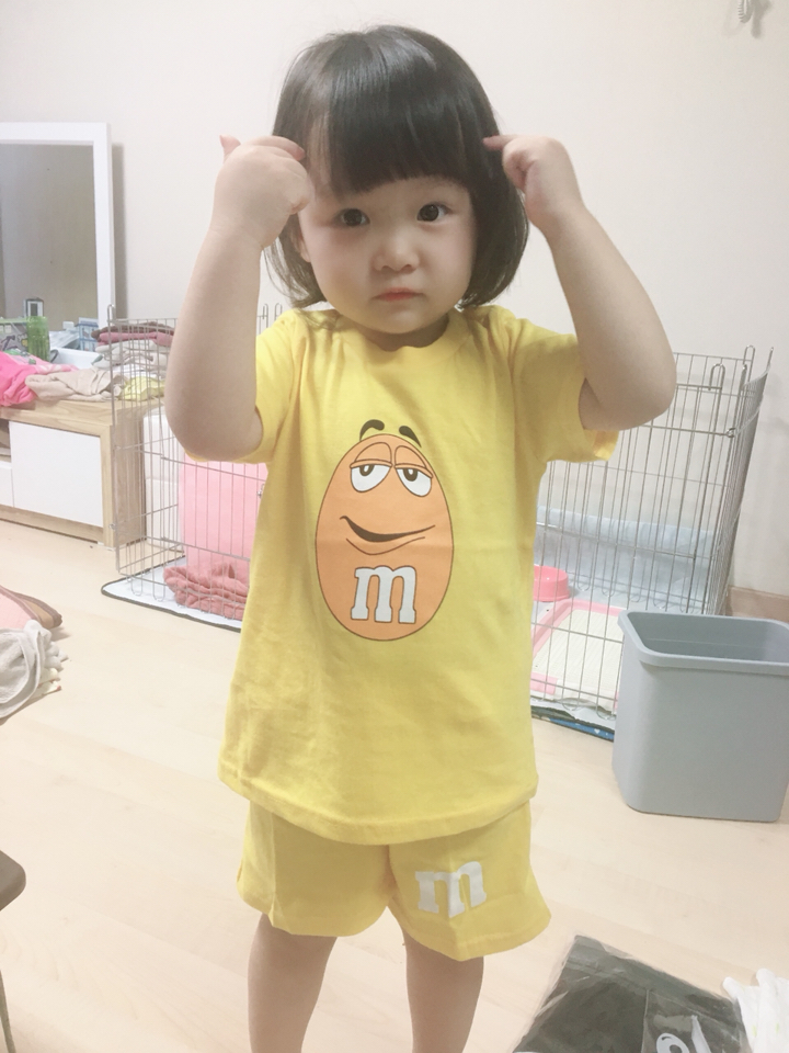 이유까까 아동용 초코 반팔상하세트 리뷰 후기