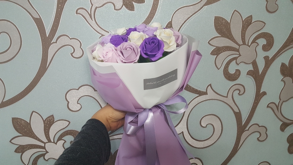 조화 S4 안젤 20송이 비누꽃부케