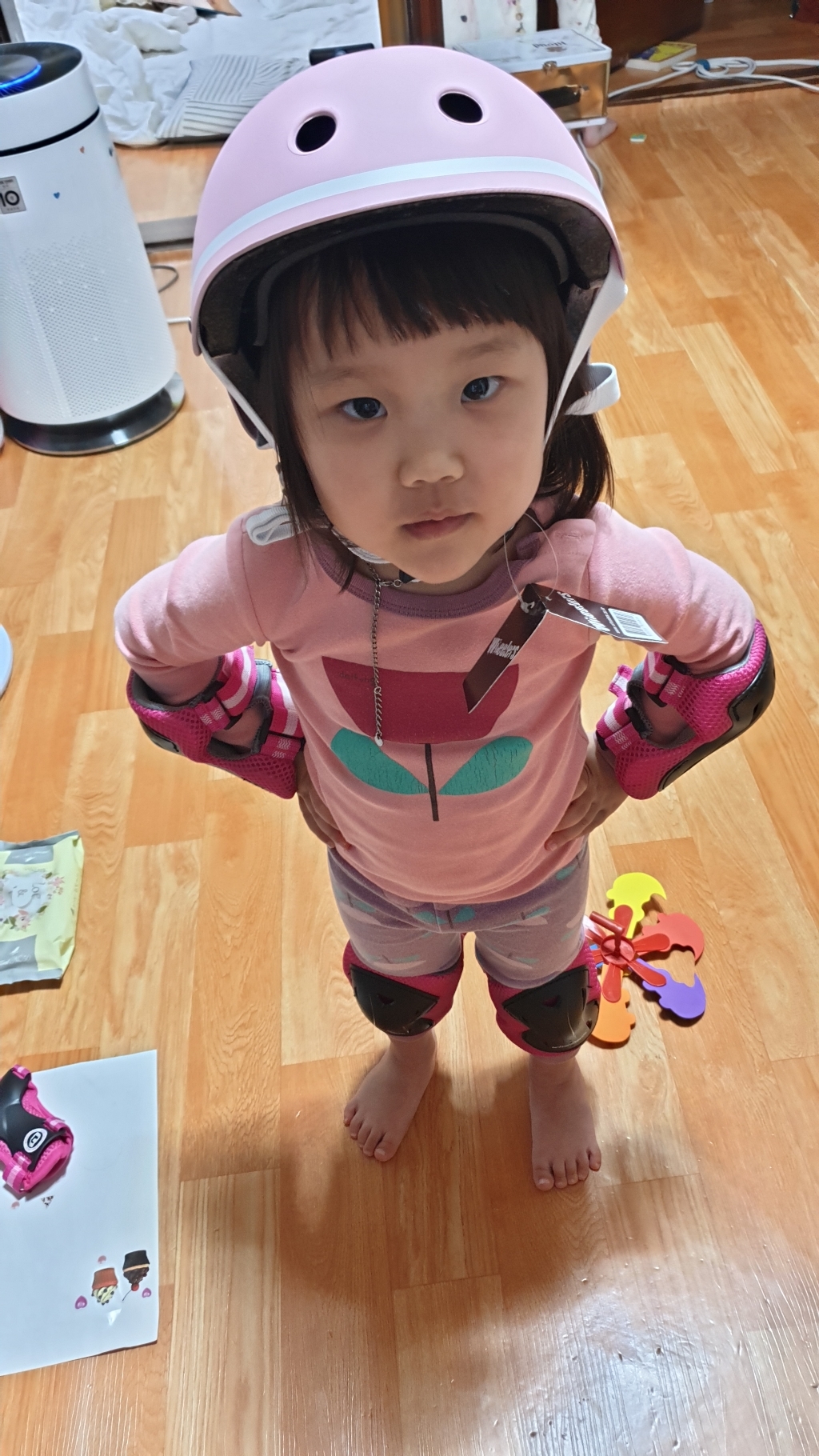 휠러스 나이스 아동용 보대 소형 핑크