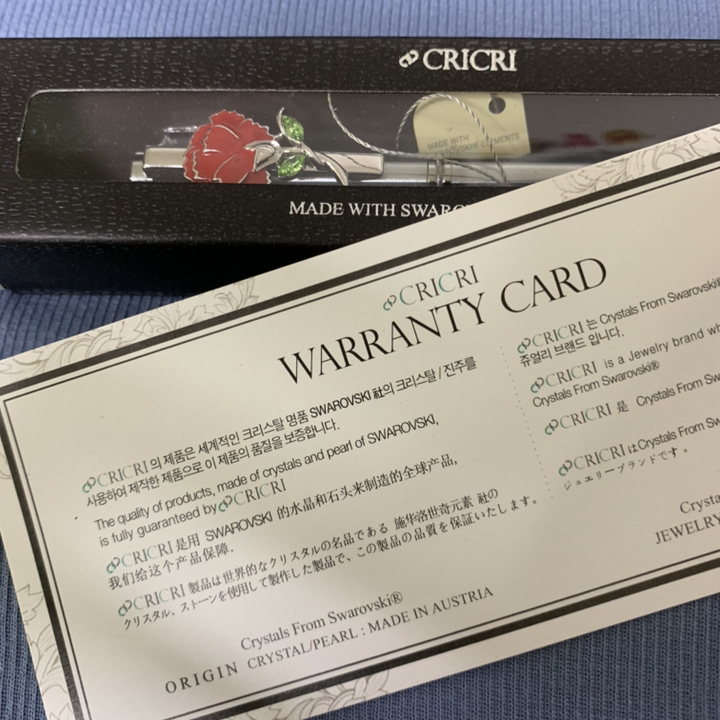 CRICRI 어버이날선물 스승의날 선물용 크리스탈 카네이션 볼펜 리뷰후기
