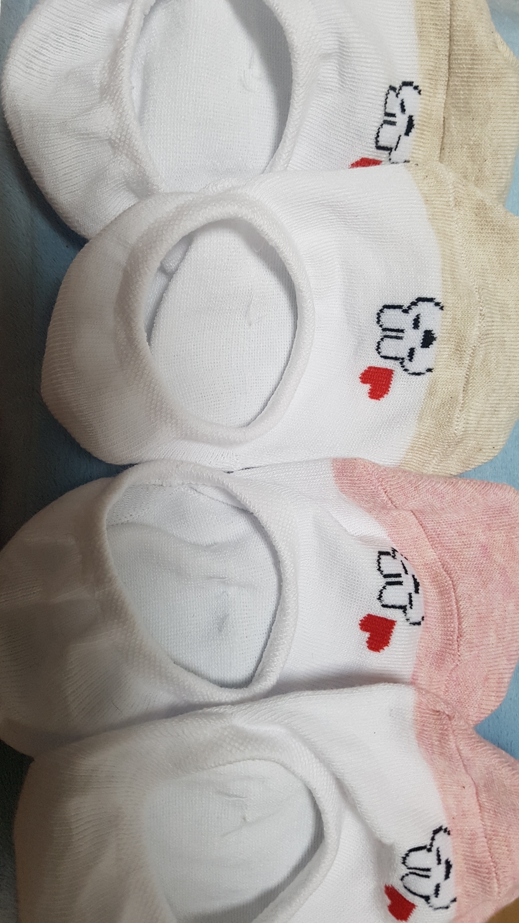두발로 여성용 빼꼼 토순이 페이크삭스 5켤레 리뷰후기