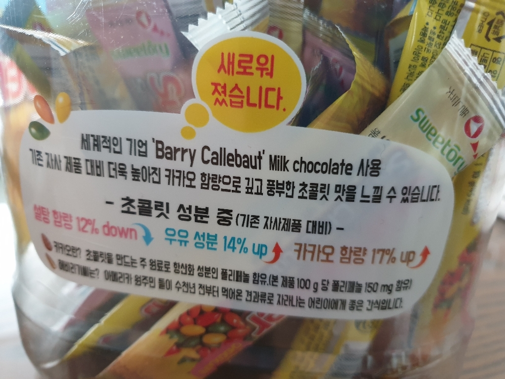 스위토리 해바라기씨 초코볼