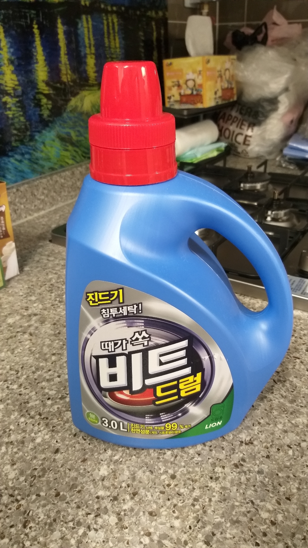 비트 때가쏙 액체세제 드럼용 용기형 3 4개