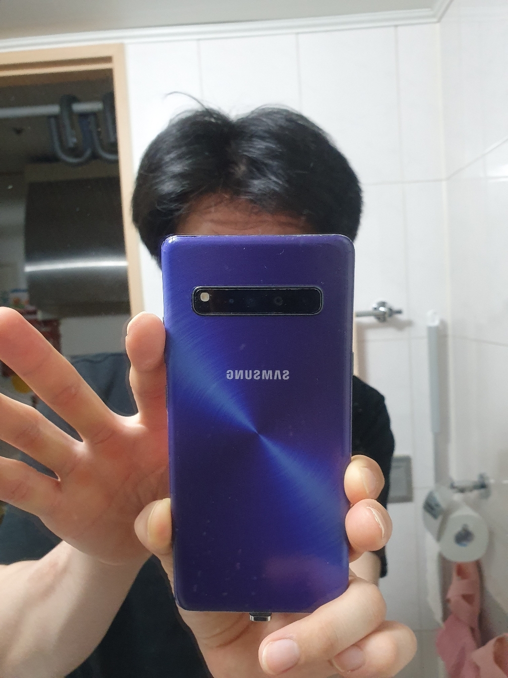 알럽스킨 삼성 갤럭시S10 5G 메탈블루 후면 보필름 G977 리뷰후기