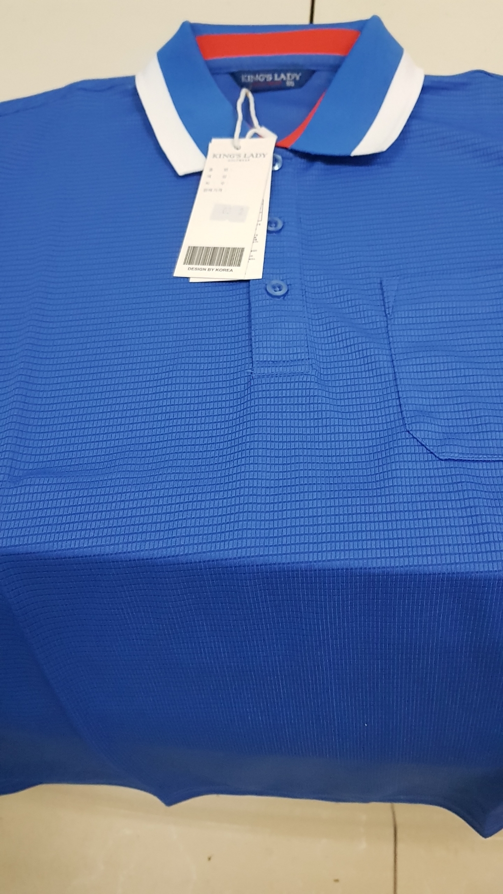 KINGSLADY 남성용 사각패턴 골프셔츠 CTKG2003 리뷰후기
