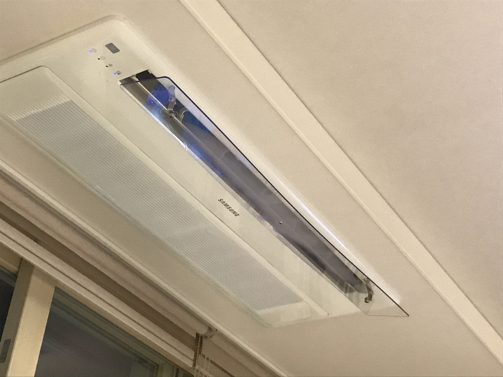 [국산정품] 천장형 시스템 에어컨바람막이 1way   삼성 공용