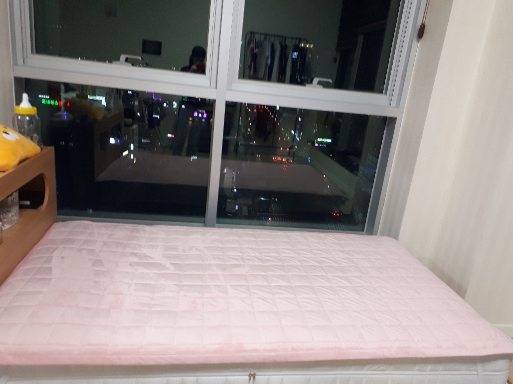바숨 고정밴딩 극세사 침대패드