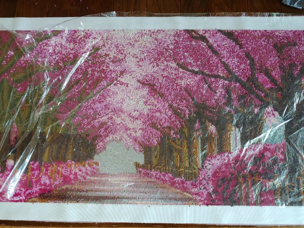 제제뉴 보석십자수 DIY키드 벚꽃길