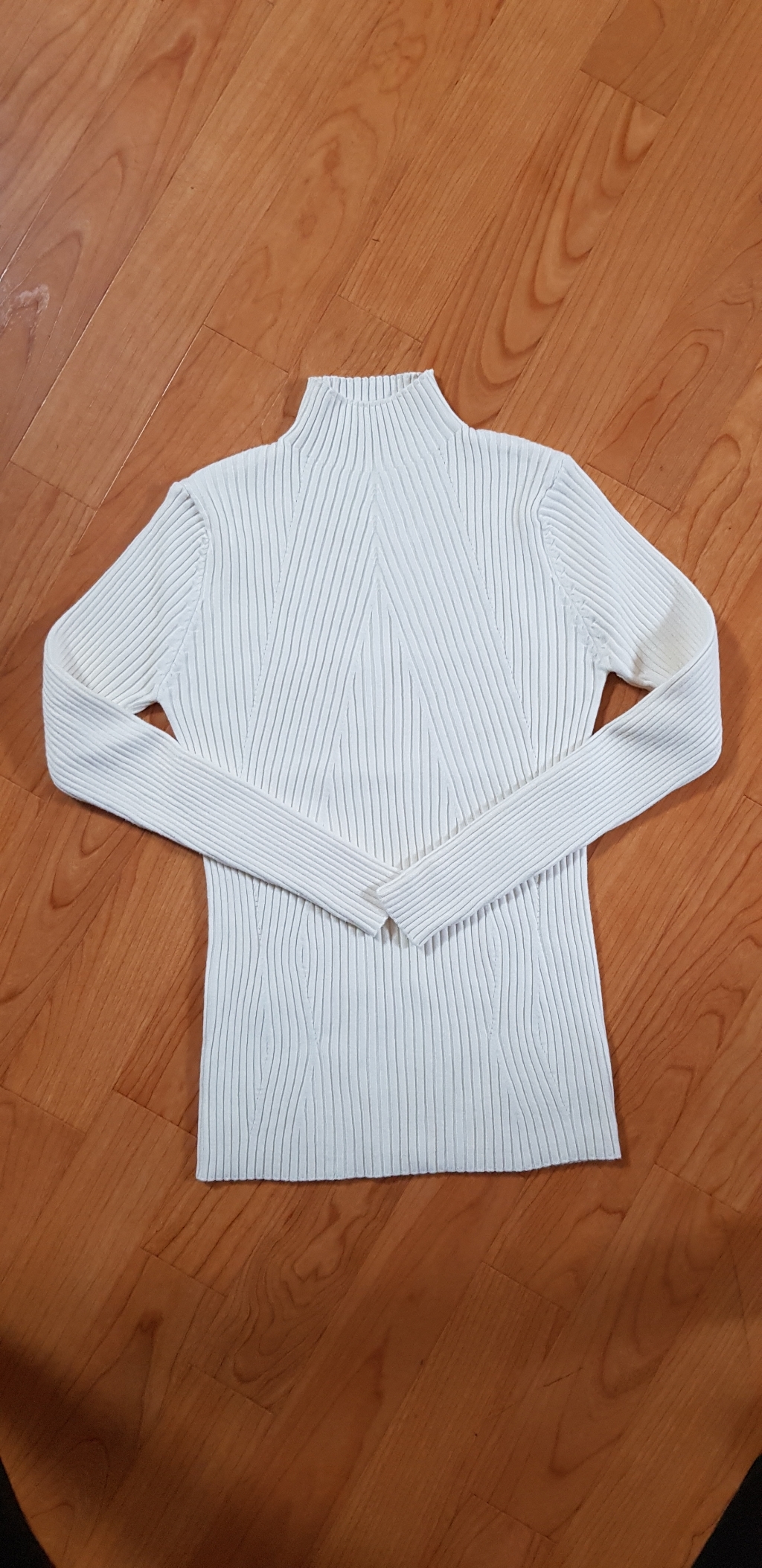 데일리앤 여성용 위빙 반폴라 골지 니트