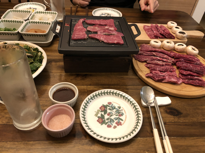 와규 프리미엄 소고기 모듬 구이 스테이크 치마살 갈비본살 삼각살 아빠가 준비한 고기
