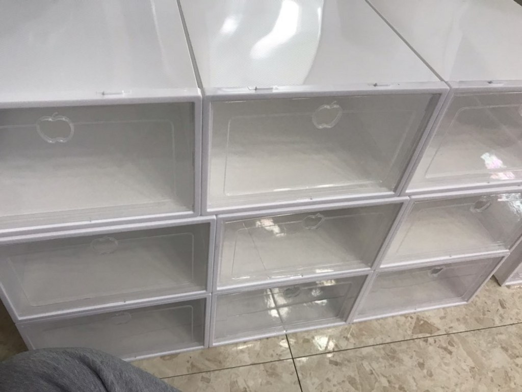 리빙톡 조립식 투명 신발정리함 12개입 리뷰후기
