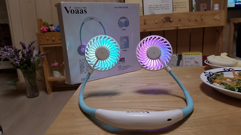 독일보아스 정품 LED 아로마 넥밴 목걸이선풍기 리뷰후기
