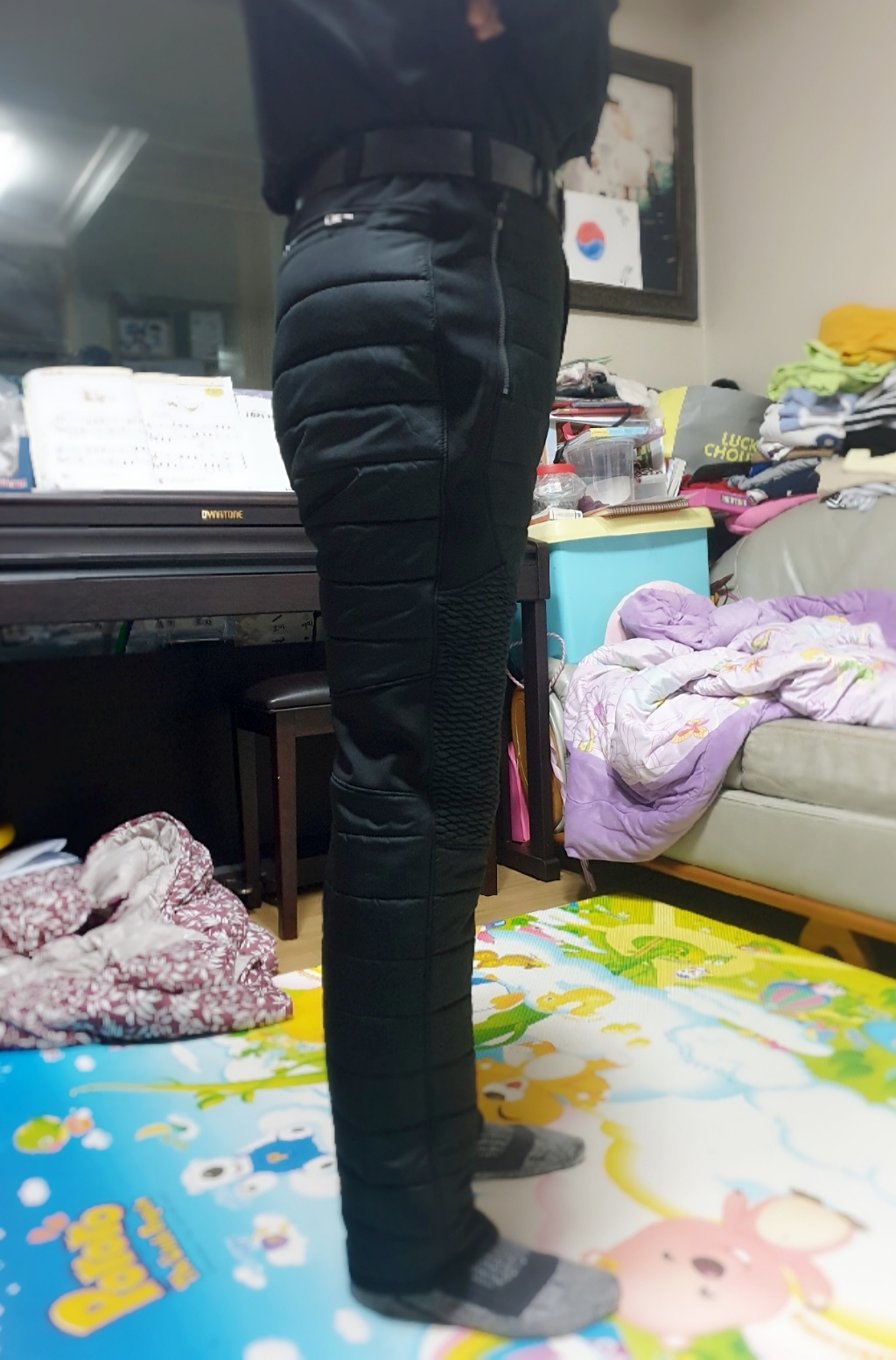남성 겨울 남자 패딩바지 작업복바지 방한복 솜바지 아웃도어 기모바지 낚시복 골프바지 라이더 배달