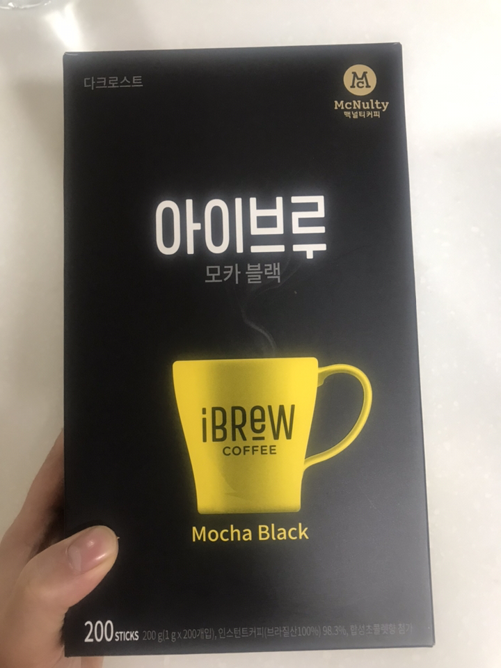맥널티 아이브루 모카 블랙 원두커피믹스 리뷰 후기