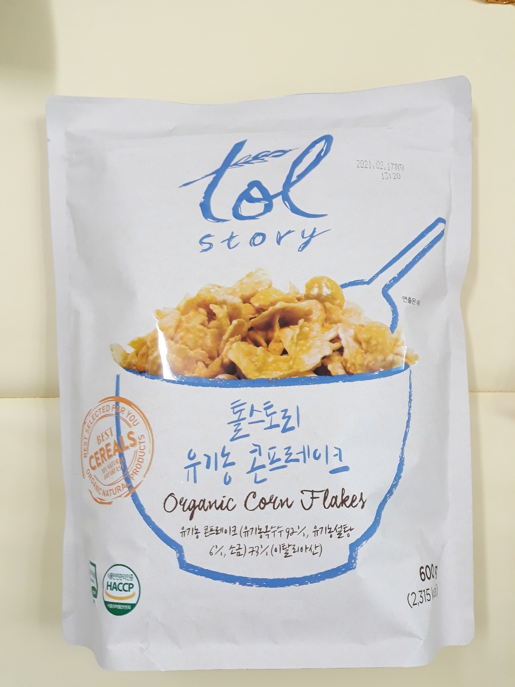 도울 톨스토리 유기농 콘프레이크 시리얼