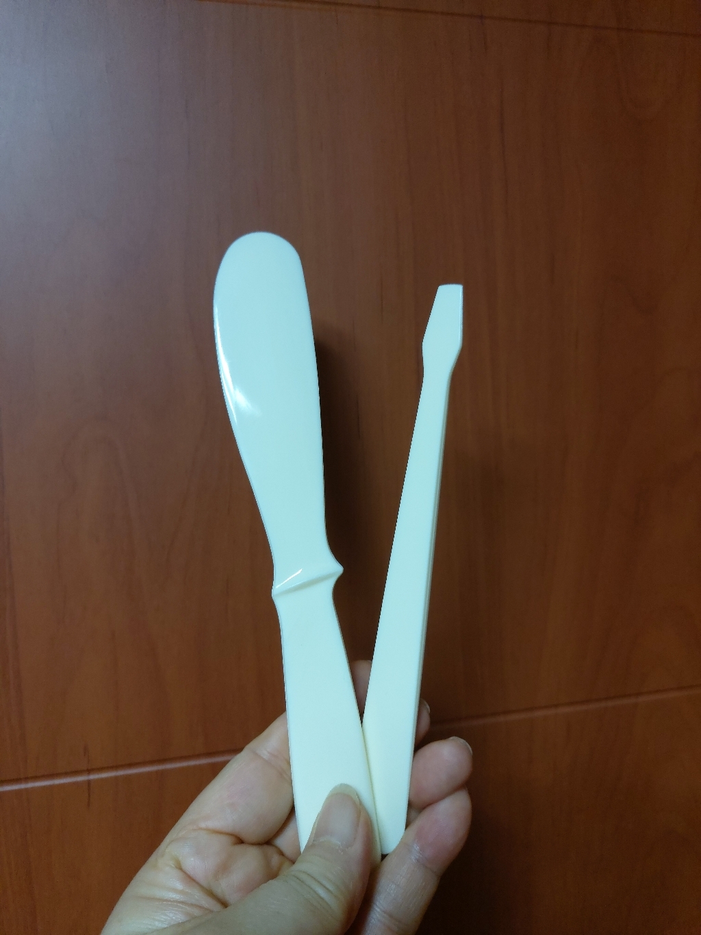 피부미용 실기 스파츌라 / 아이보리 스파출라 스패츌라 모델링주걱 석고 도구 / 피부관리사 국가자격증 재료 /