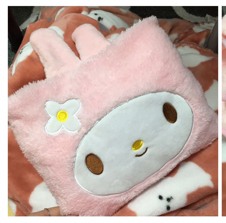 더자카 큐트캐릭터 무릎담요