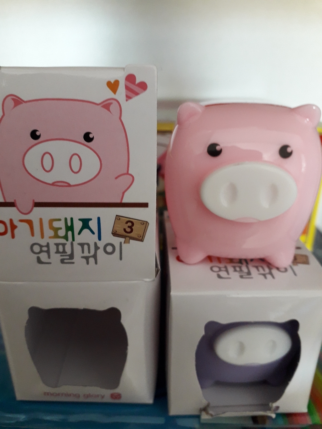 모닝글로리/1000 아기돼지 연필깎이 색상랜덤