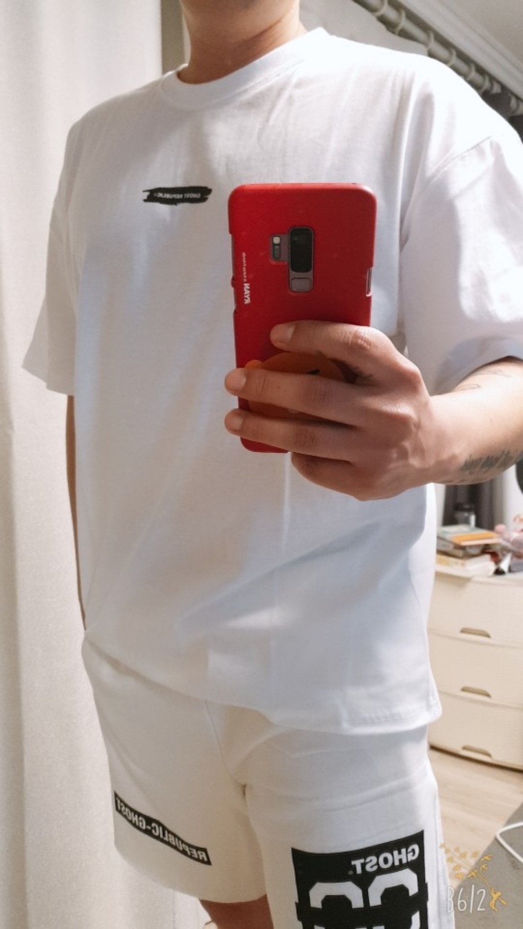 고스트리퍼블릭 페인트 오버핏 반팔티셔츠 GT-3162 리뷰후기