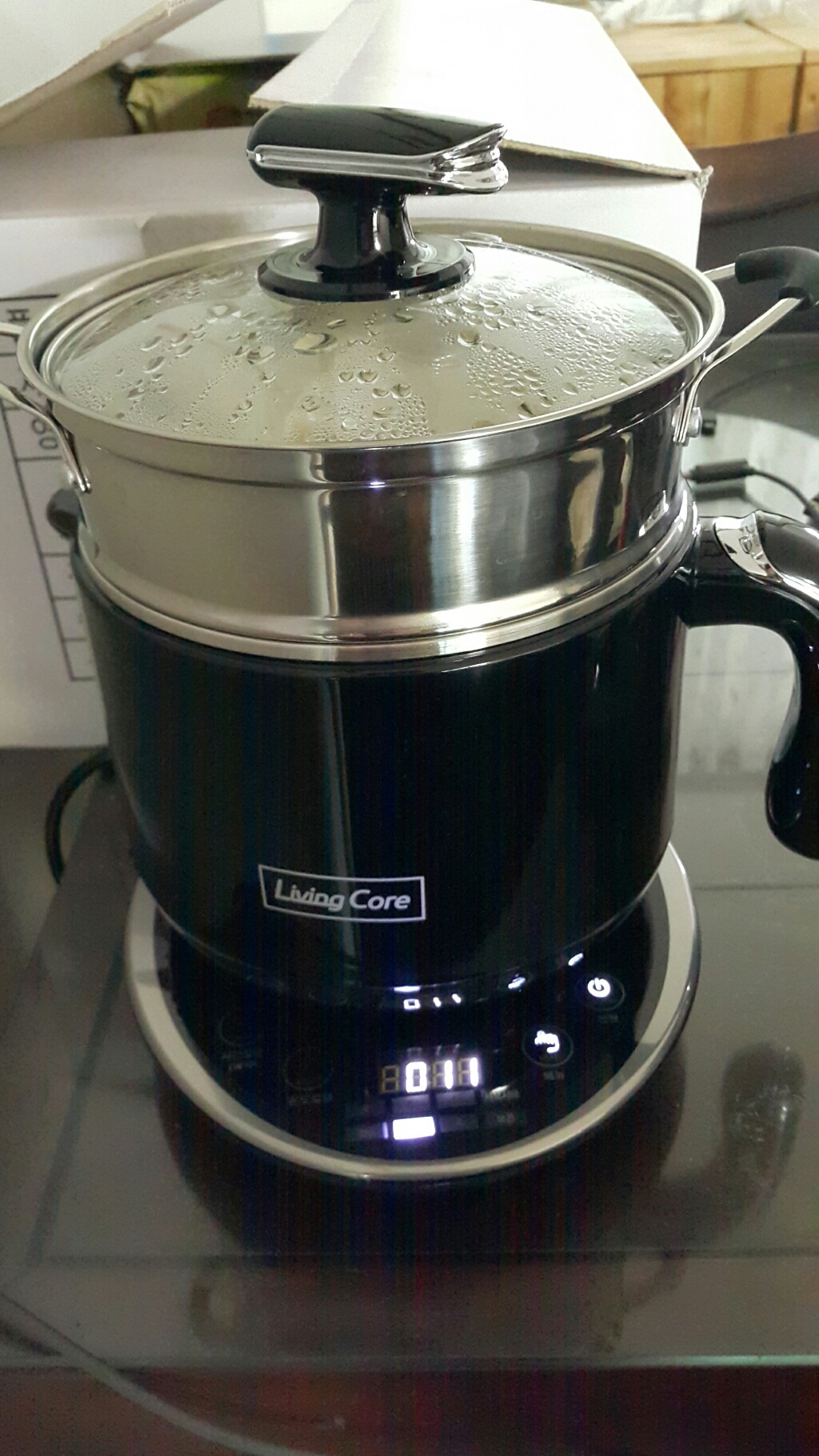 리빙코아 멀티쿡 블랙 1 찜판