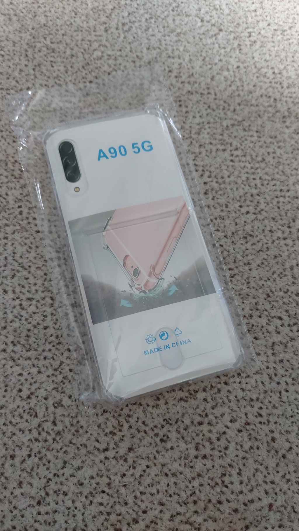 스톤스틸 갤럭시 A90 투명 카드 범퍼 방탄 케이스 2개 휴대폰