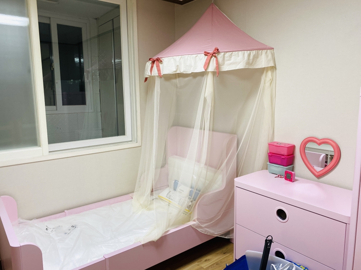 까사베르데 핑크퐁 반원 캐노피