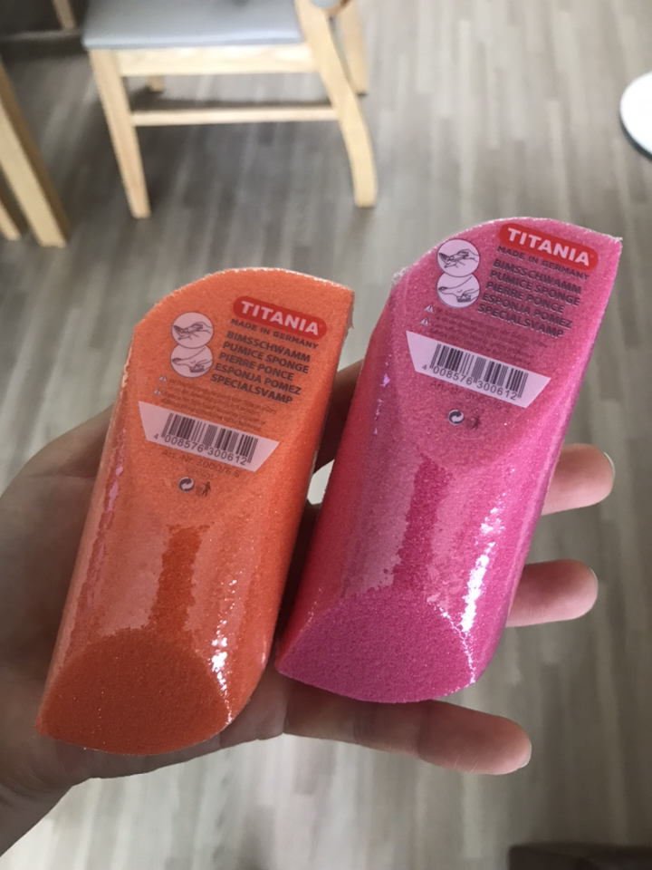 [티타니아] 퍼미스 스폰지 파일 각질제거기 굳은살