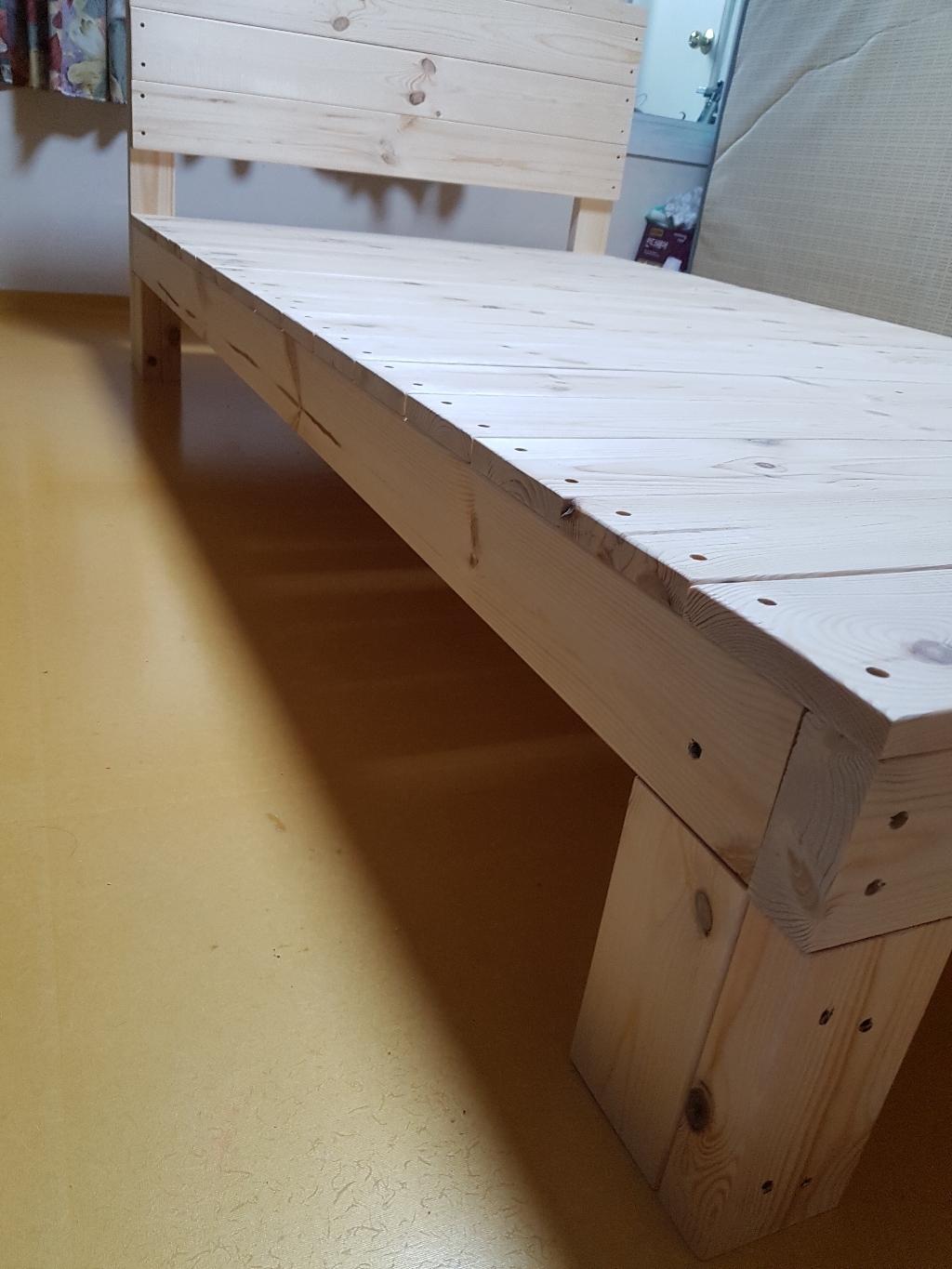 핀란디아 마틴 원목 퀸침대Q독립형 매트리스 **깔판까지 원목 사용한 제대로 만든 침대** _