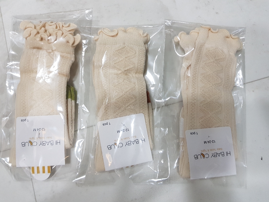 하이베이비클럽 소프트 아기 니삭스 3종