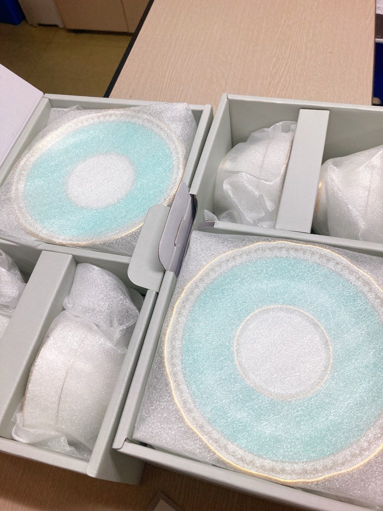 한국도자기 로얄 페일블루 커피잔세트