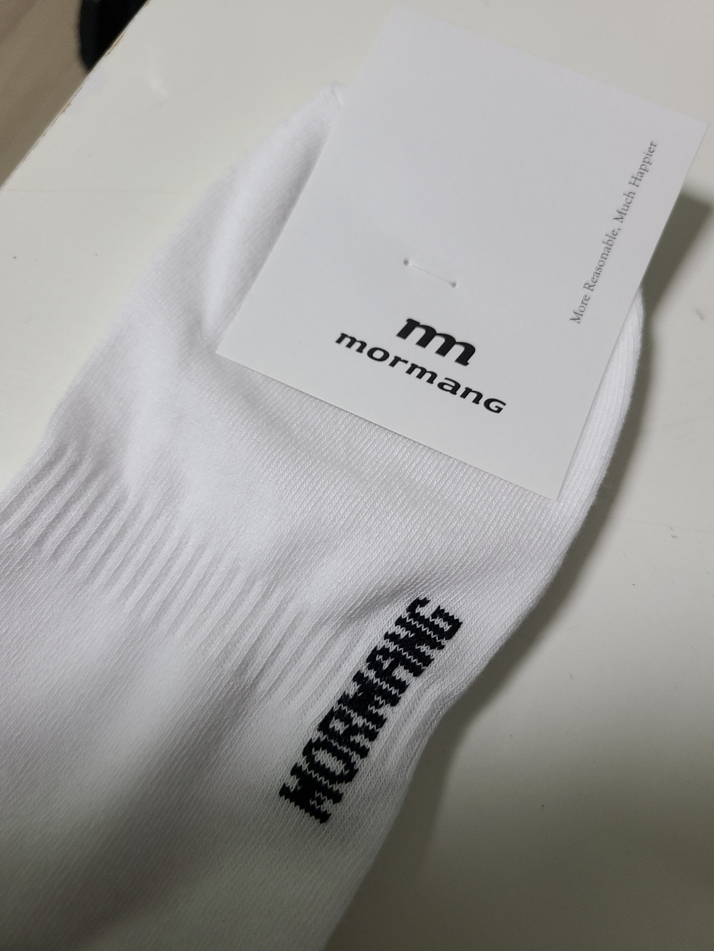 모르망 무지 입체 단목양말 10족