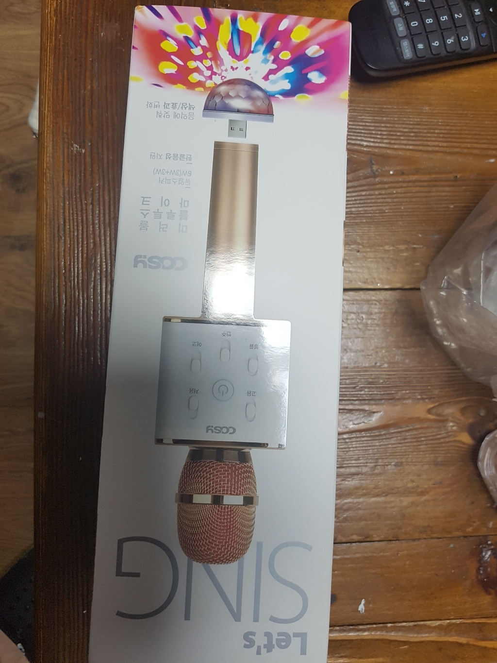 코시 블랑 블루투스 마이크 휴대용 USB 미러볼 리뷰후기