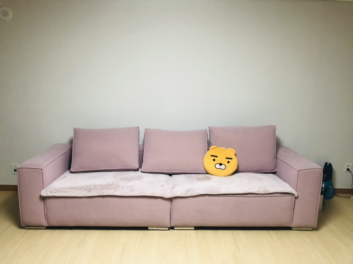 공간진담 부드러운 페이크퍼 소파패드