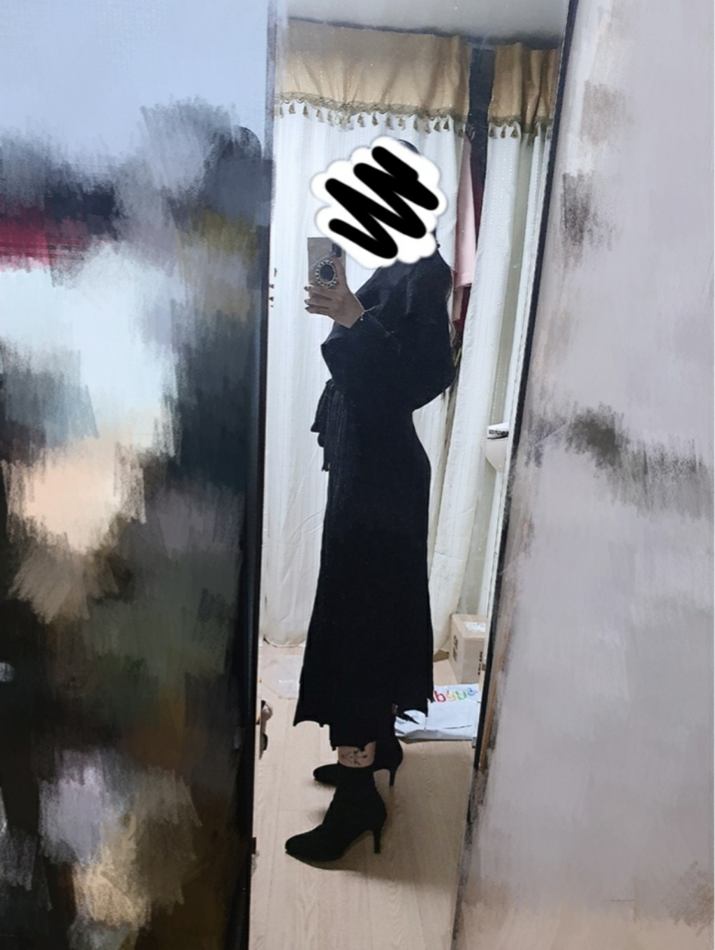 대박난박양 스피넬 프릴 니트 원피스