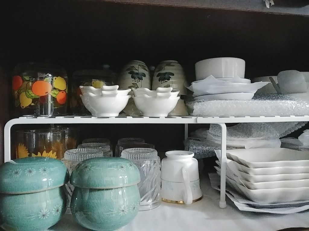 모노플랫 확장형 2단 주방 그릇 정리대