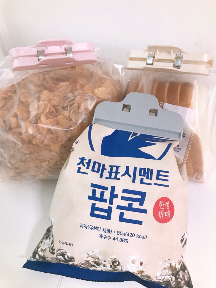 드벨리끄 파스텔 멀티 밀봉 집게 3종