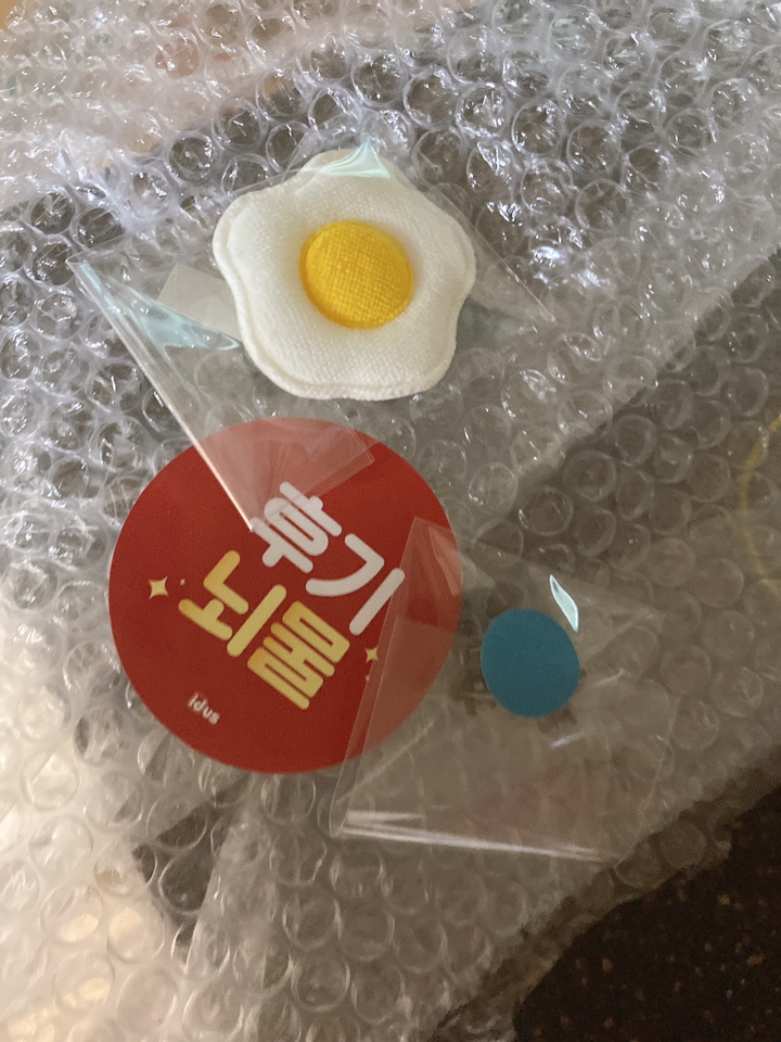 계란 후라이 여아 아동용 애견용 머리 집게핀