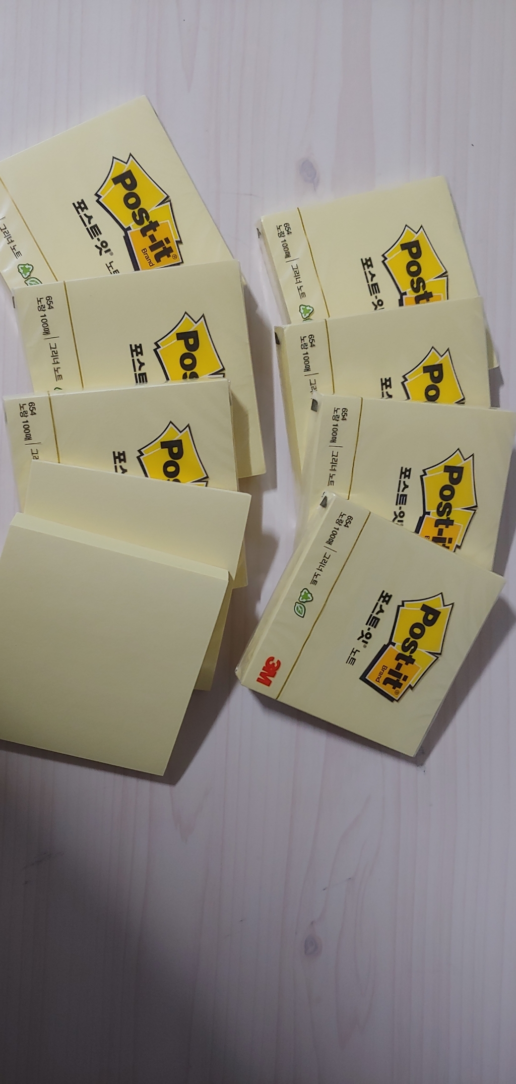 포스트잇 그리너 노트 654 7676