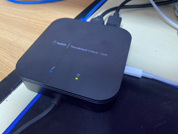 벨킨 7 in 1 USB-C 썬더볼트 3 독 코어 맥 윈도우 노트북 멀티 허브 F4U110bt