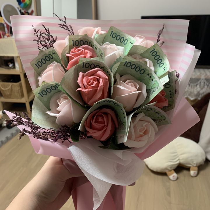 조화 프리저브드 기념일 비누 꽃다발