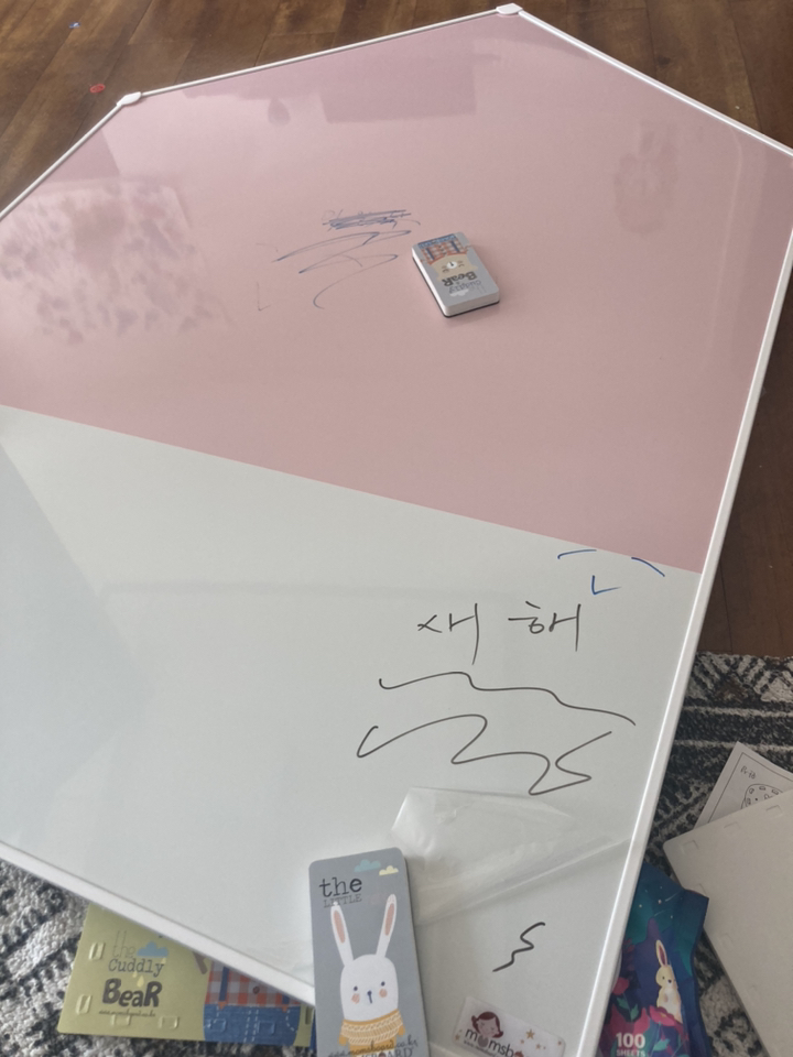 맘스보드 제제하우스애드 베이비핑크 자석보드 베이직 3종세트