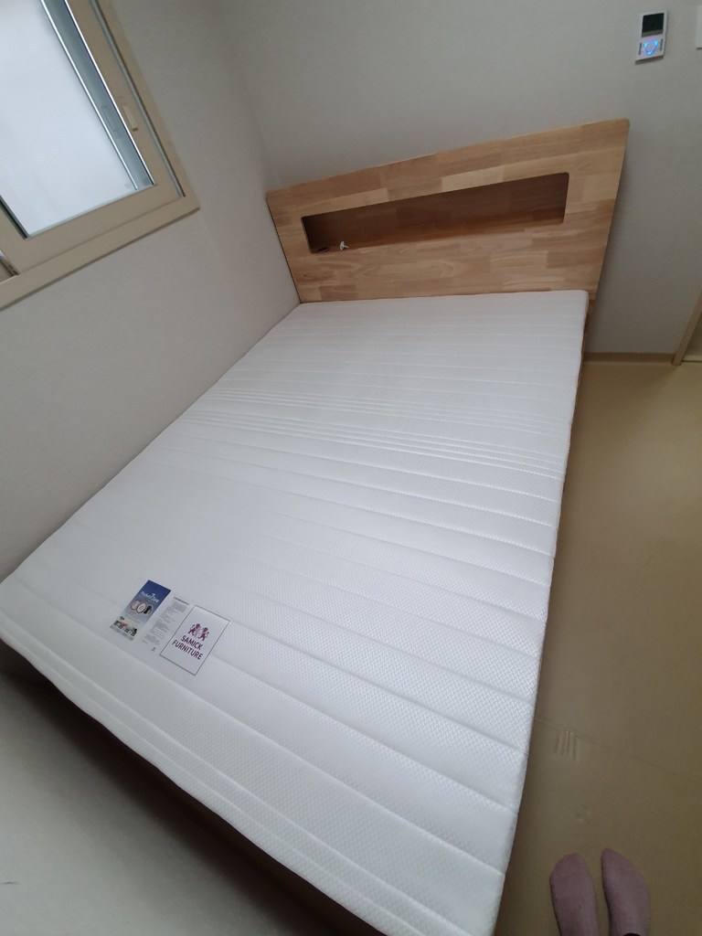 [삼익가구]러버 LED 4단 수납 원목 침대 리뷰후기