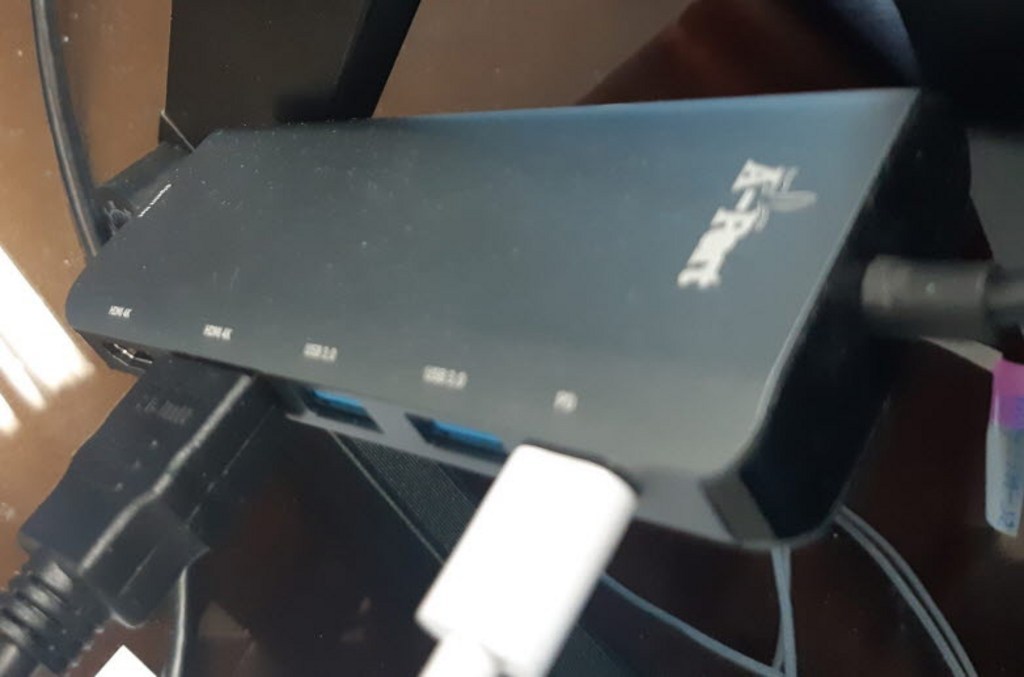 에이포트 4K듀얼 HDI USB30 포트 멀티 도킹스테이션 C타입 USB허브 Active C200