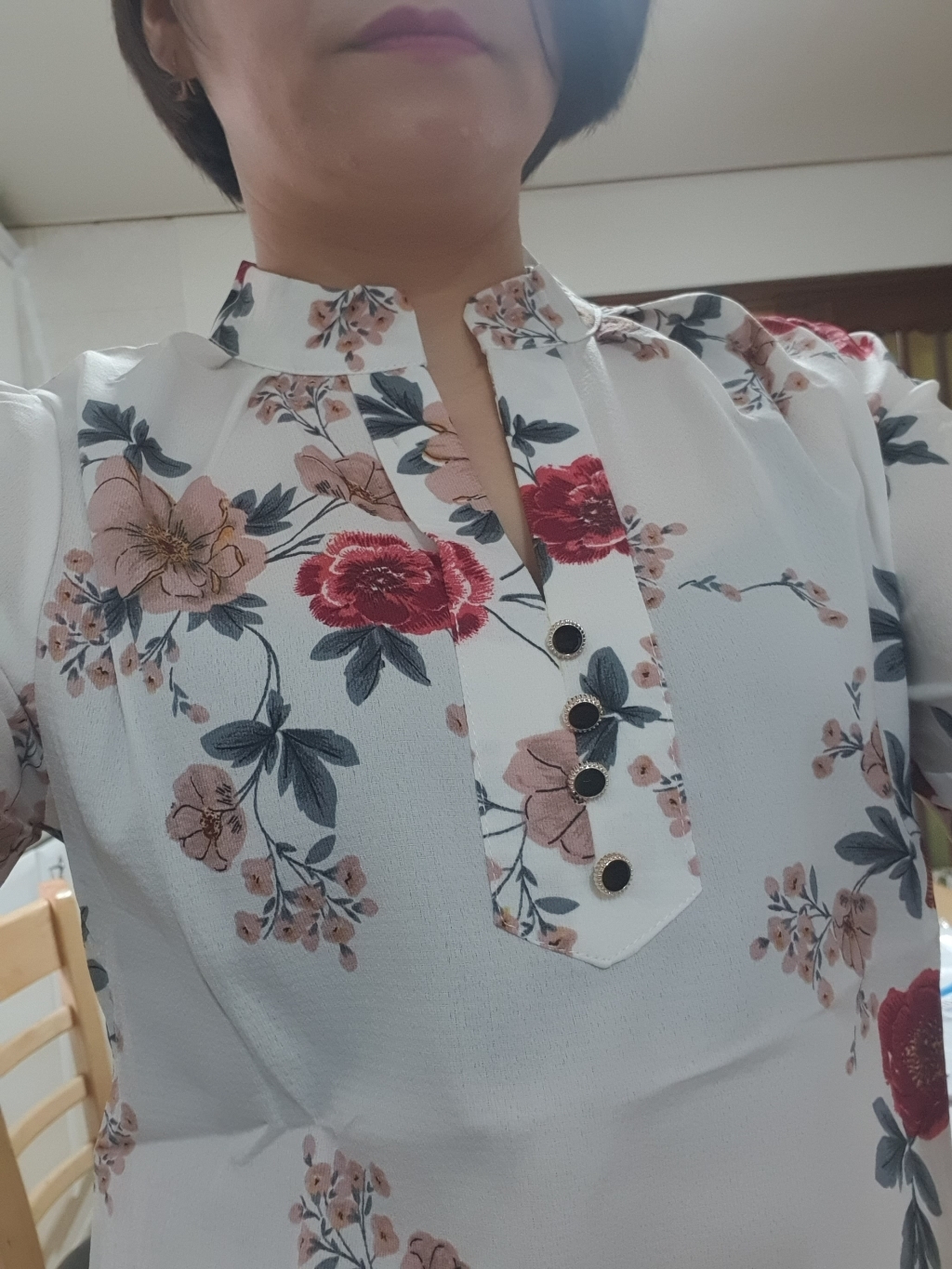 포플러앤씨 미첼 플라워 블라우스