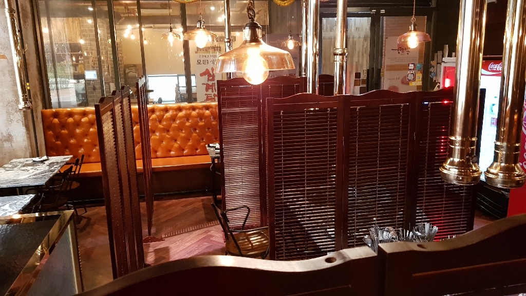 가구야히메 원목 블라인드 고급3단파티션