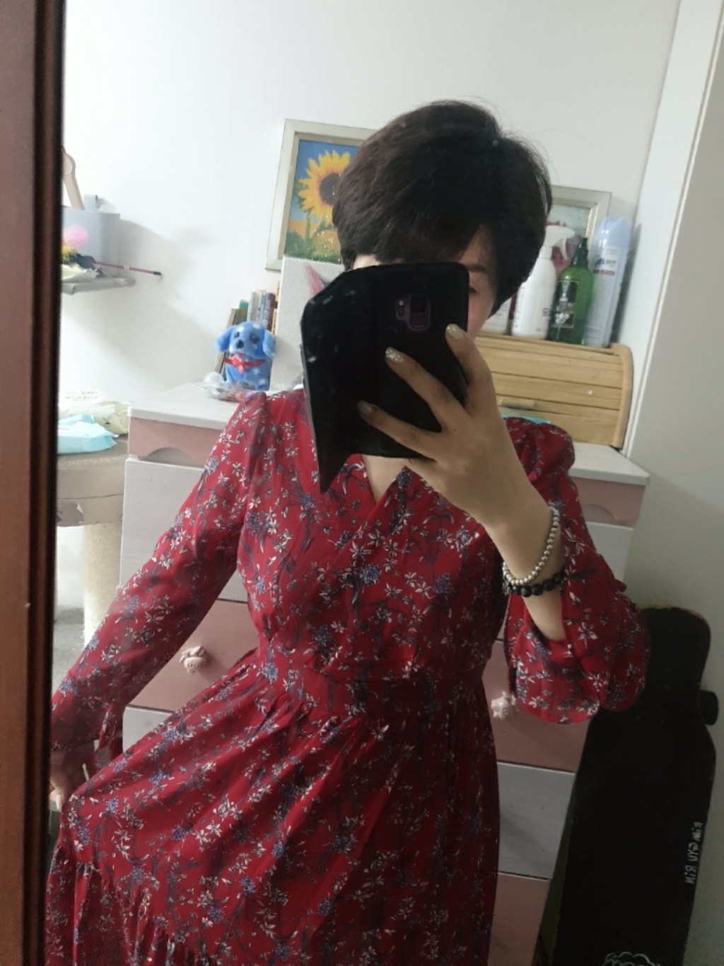 대박난박양 테라 쉬폰 롱원피스 리뷰후기
