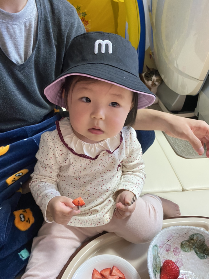 아이원더 리버시블 유아동 파스텔 양면 버킷햇