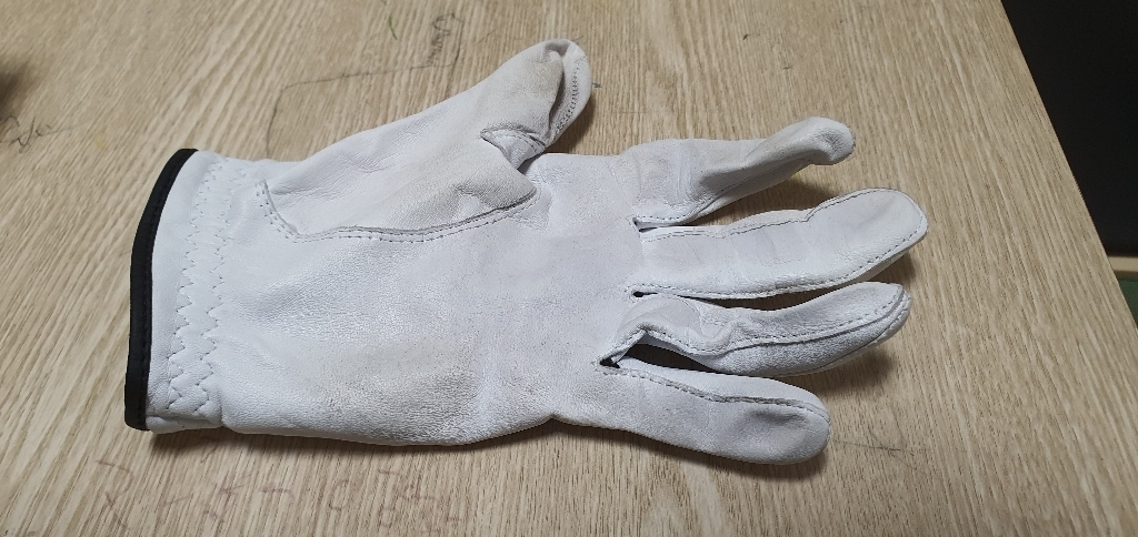 기어엑스 남성용 방수올양피 골프장갑 흰색 3장