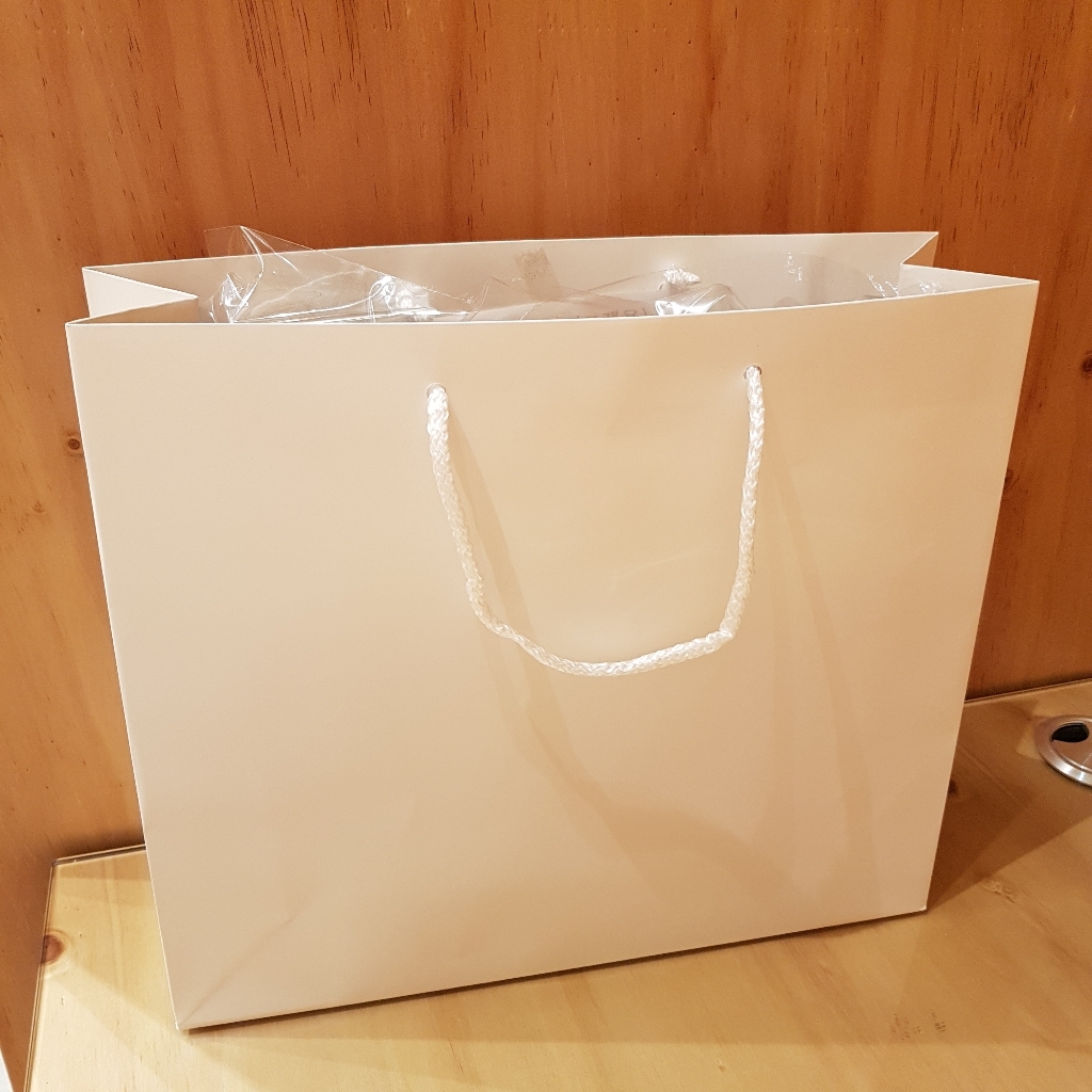 화이트 무광 종이쇼핑백 5사이즈 깔끔한 흰색 아트지 매장 백화점 상품 선물 포장백 봉투 리뷰후기